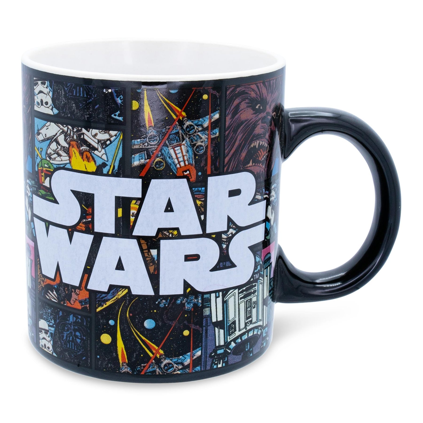 Star Wars Allover Comic Print Ceramic Mug | Holds 20 Ounces