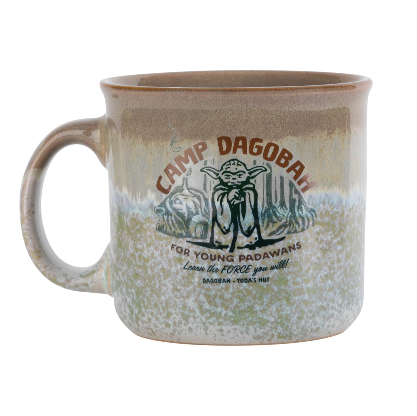 Star Wars Yoda "Camp Dagobah" 20-Ounce Reactive Glaze Ceramic Camper Mug