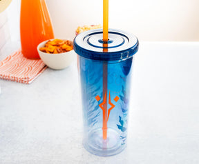 Star Wars Ahsoka Tano Carnival Cup With Lid and Straw | Holds 20 Ounces