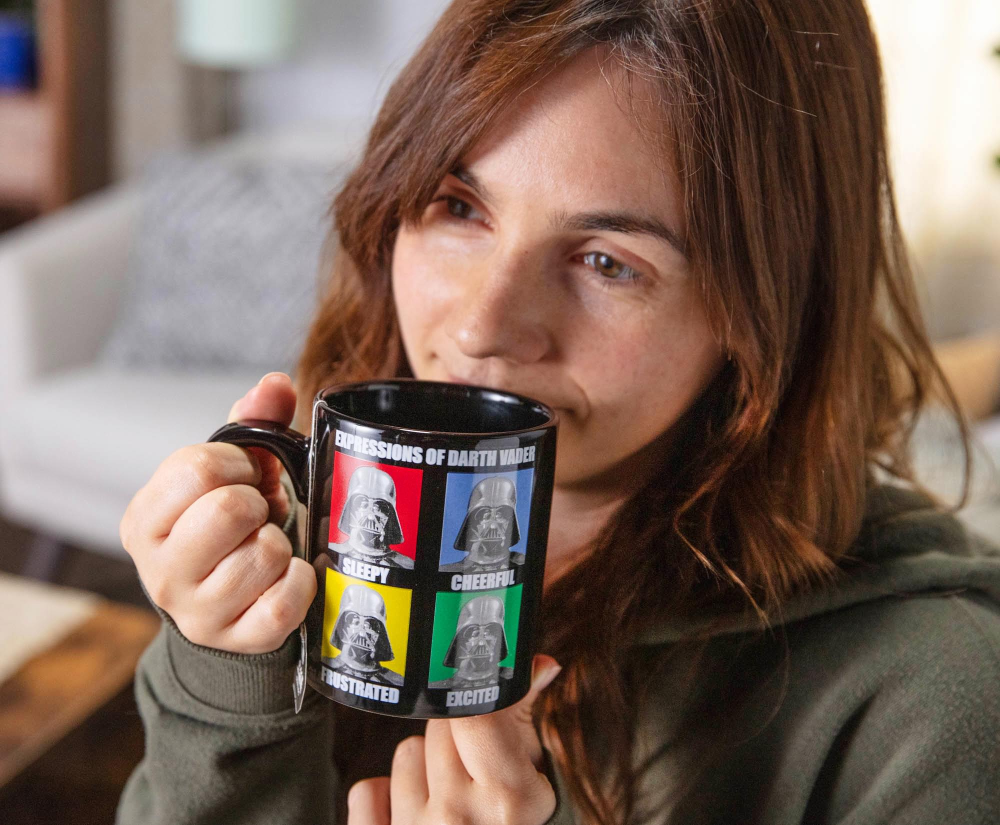 Star Wars Darth Vader Expressions Ceramic Mug | Holds 14 Ounces