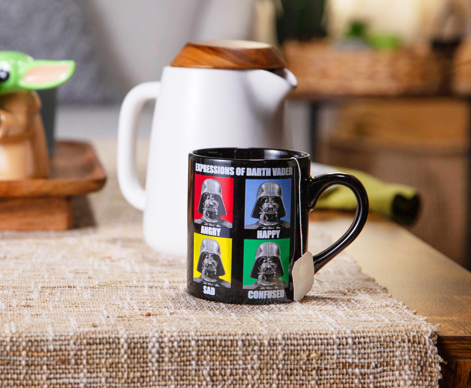 Star Wars Darth Vader Expressions Ceramic Mug | Holds 14 Ounces