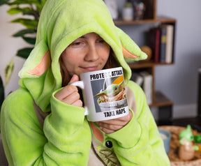 Star Wars: The Mandalorian Grogu Meme Ceramic Mug | Holds 20 Ounces