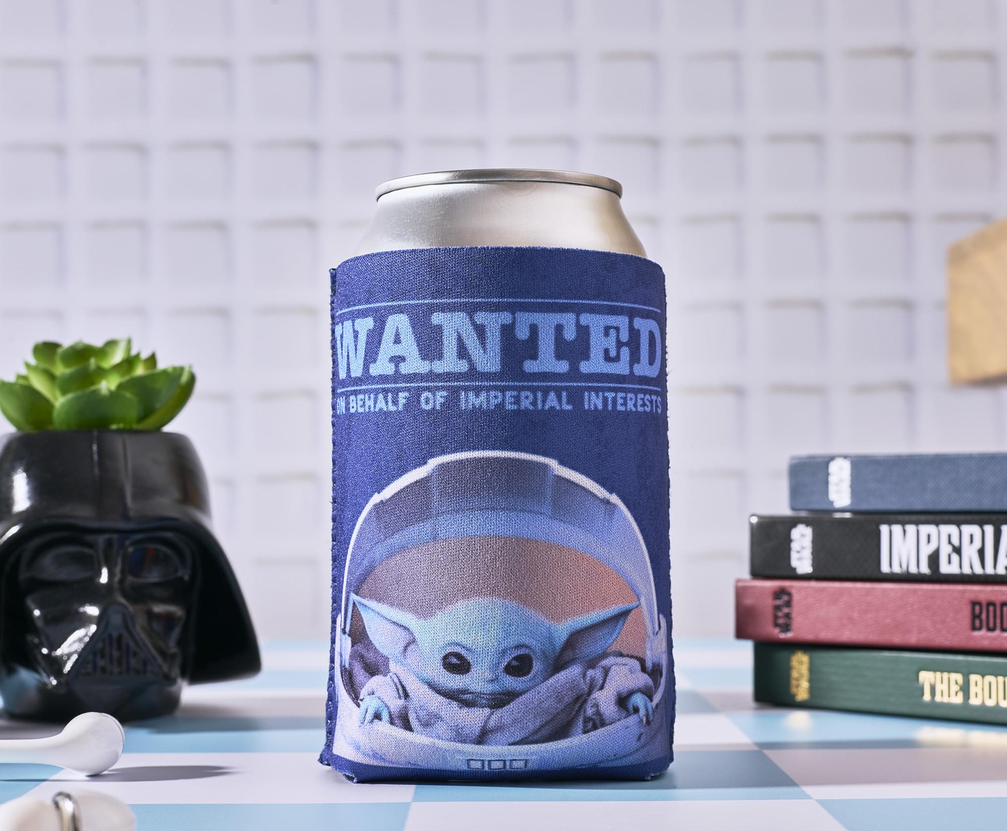 Star Wars The Mandalorian Grogu "Wanted" Foam Can Hugger
