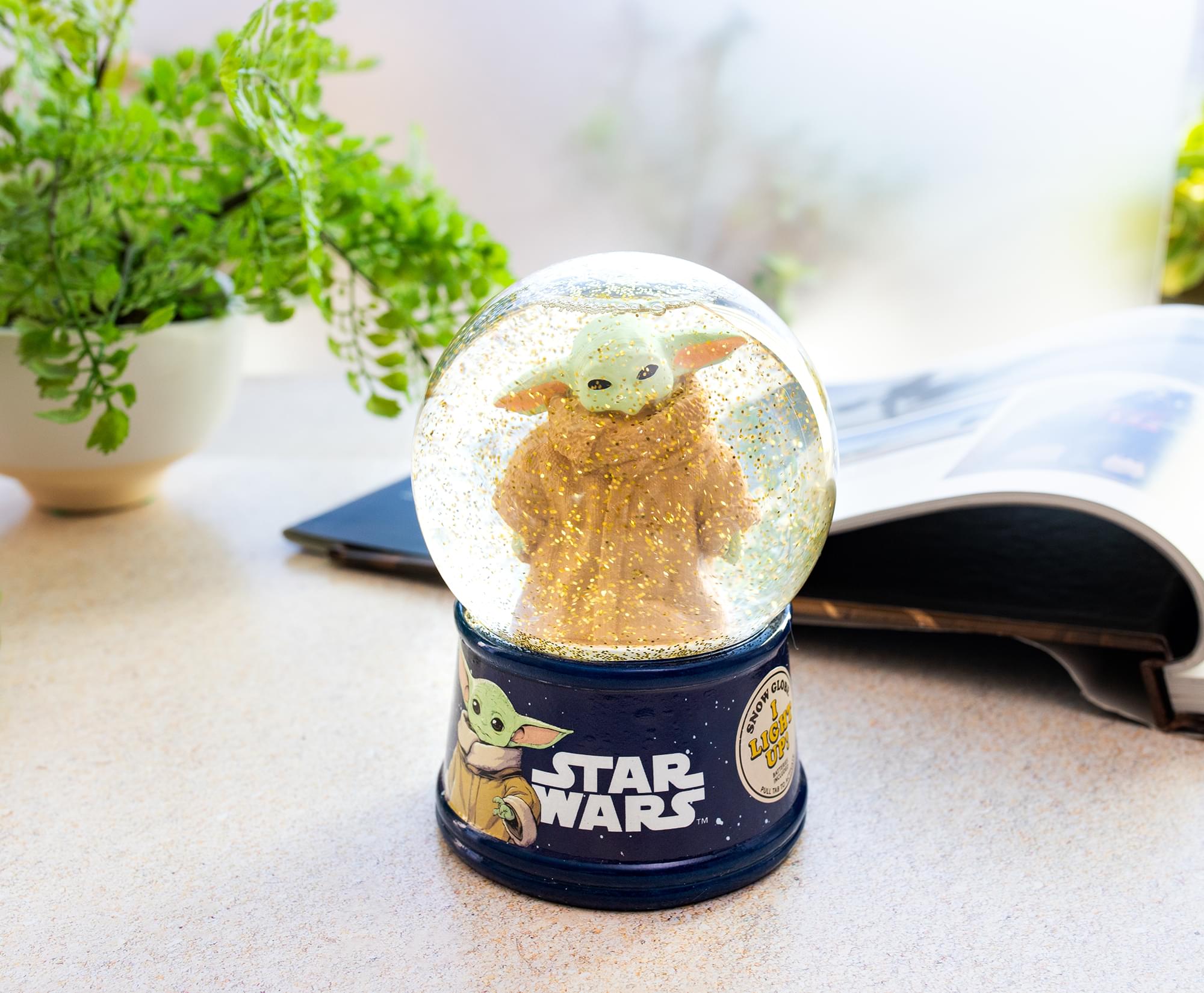 Star Wars: The Mandalorian Grogu The Child Light-Up Snow Globe | 6 Inches Tall