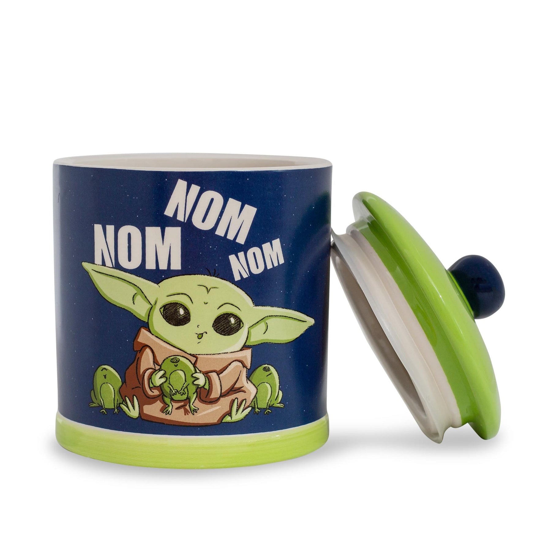Star Wars: The Mandalorian Grogu "Nom Nom Nom" Frogs Large Ceramic Cookie Jar