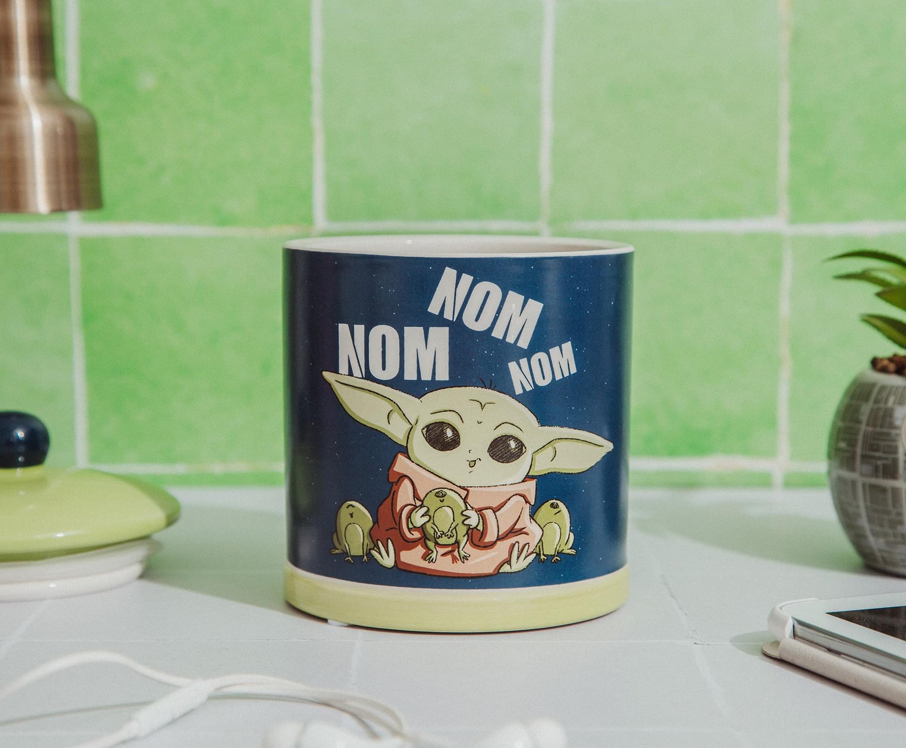 Star Wars: The Mandalorian Grogu "Nom Nom Nom" Frogs Large Ceramic Cookie Jar