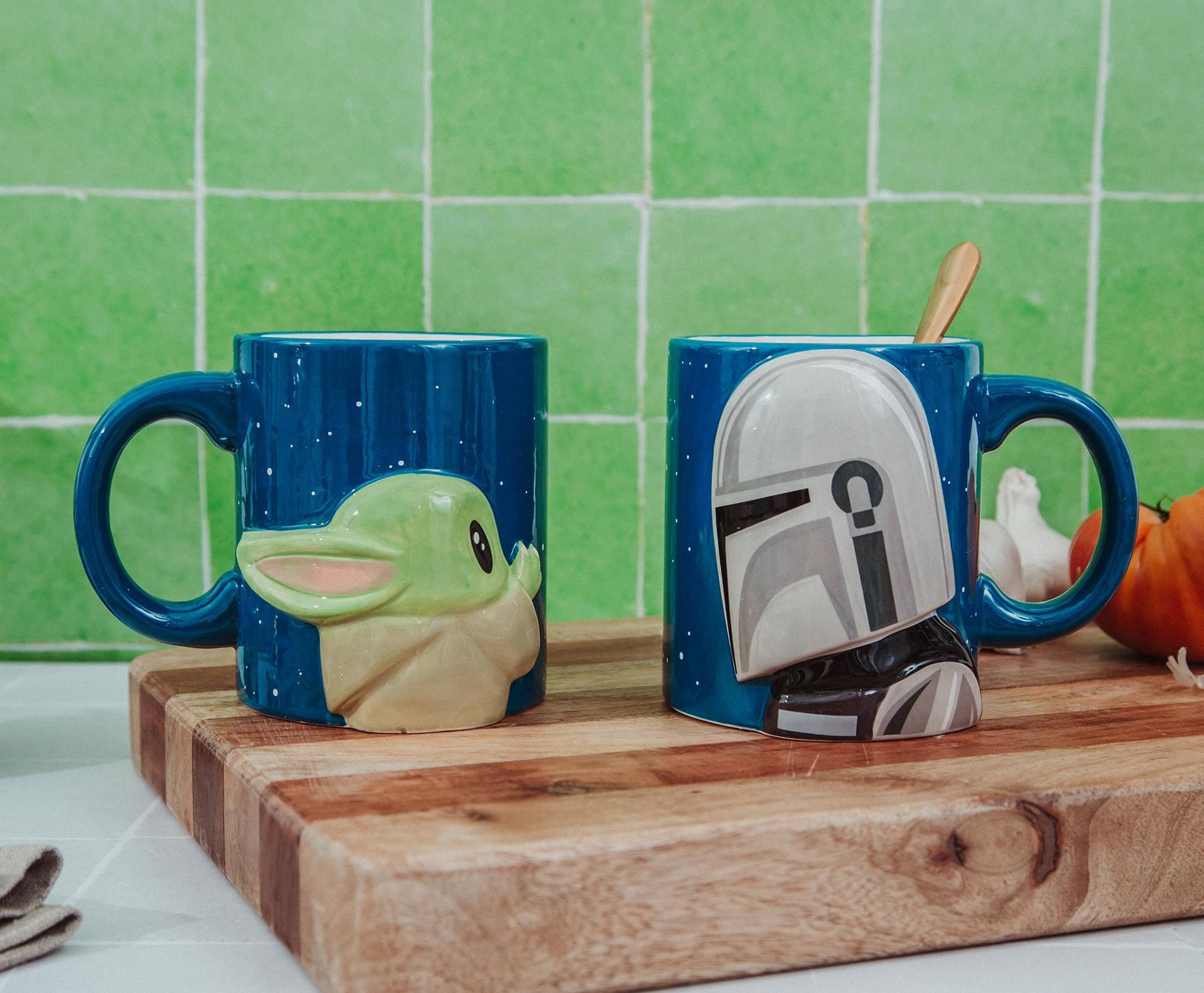 Star Wars: The Mandalorian And Grogu Sculpted Ceramic Mugs | Set of 2