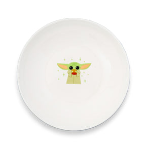 Star Wars: The Mandalorian Grogu Snack Time 9-Inch Ceramic Dinner Bowl