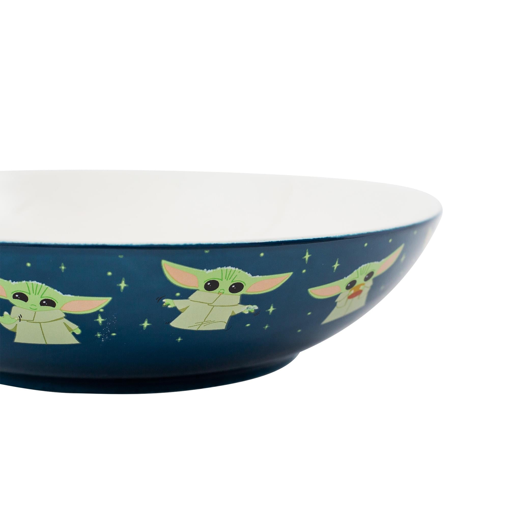 Star Wars: The Mandalorian Grogu Snack Time 9-Inch Ceramic Dinner Bowl