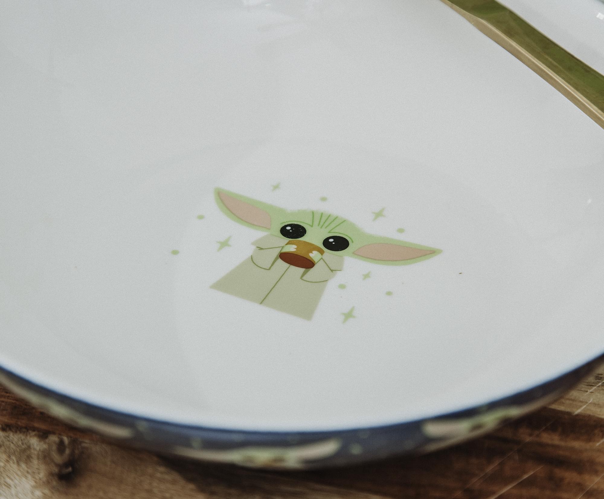 Star Wars: The Mandalorian Grogu Snack Time 9-Inch Ceramic Dinner Bowl