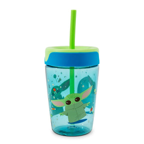 Star Wars: The Mandalorian Grogu Kids Spill-Proof Tumbler With Straw | 18 Ounces