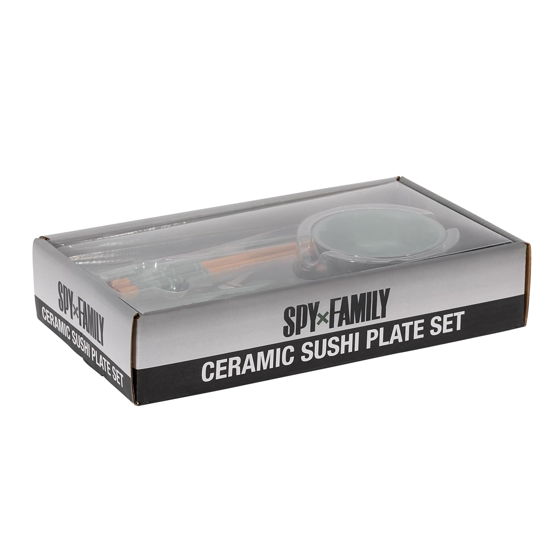 Spy x Family Trio 3-Piece Ceramic Sushi Set With Sauce Bowl and Chopsticks