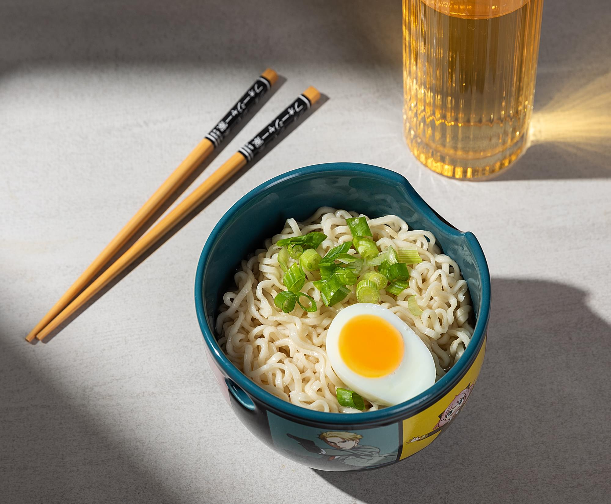 Spy x Family Character Grid 20-Ounce Ceramic Ramen Bowl and Chopstick Set