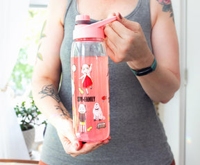 Spy x Family Anya Icons Water Bottle With Screw-Top Lid | Holds 28 Ounces