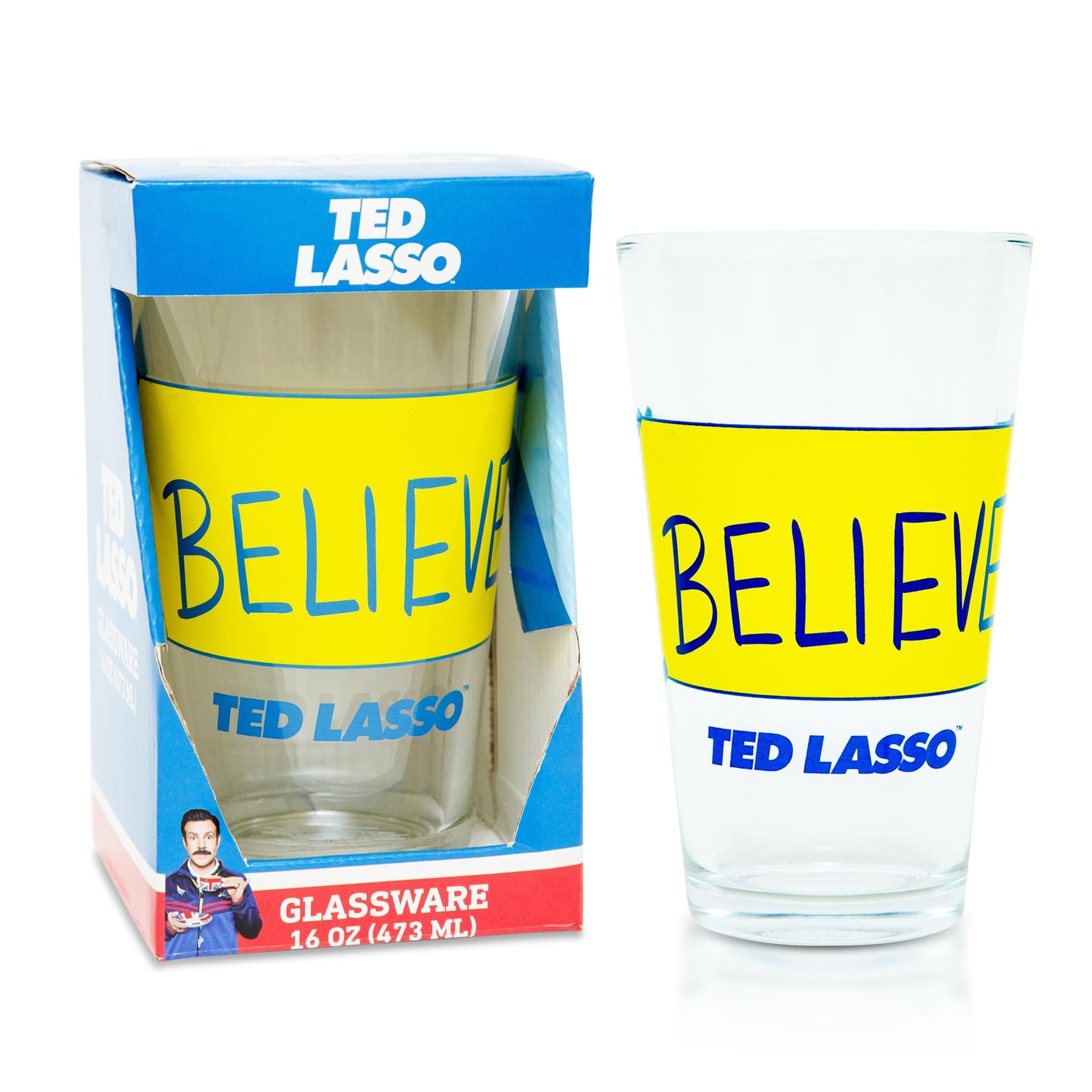 Ted Lasso "Believe" Pint Glass | Holds 16 Ounces