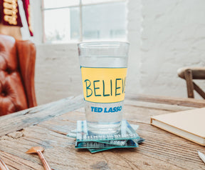 Ted Lasso "Believe" Pint Glass | Holds 16 Ounces