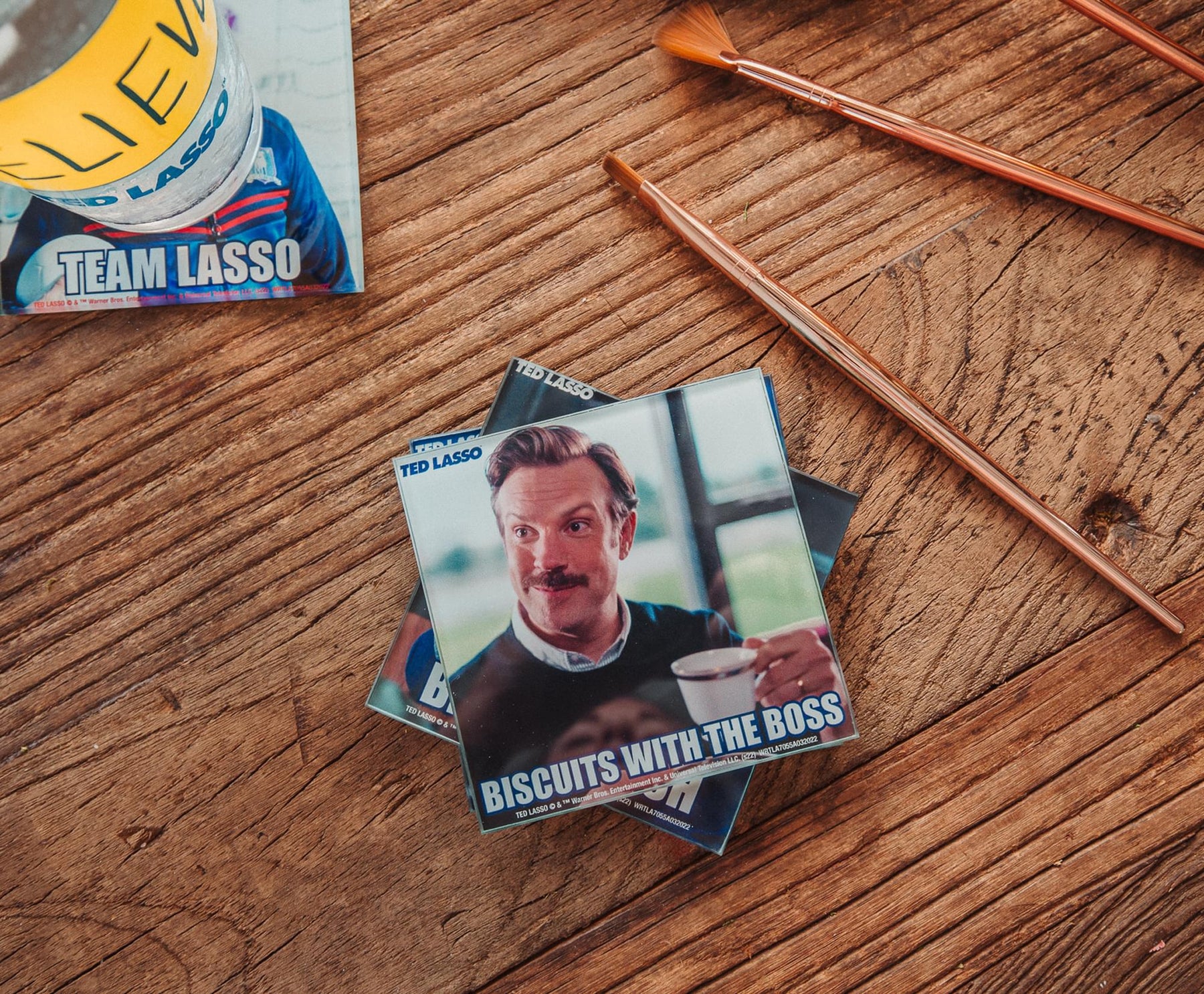 Ted Lasso Quotes Glass Coasters | Set of 4