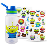 Disney Pixar Toy Story Alien 32-Ounce Twist Spout Water Bottle and Sticker Set