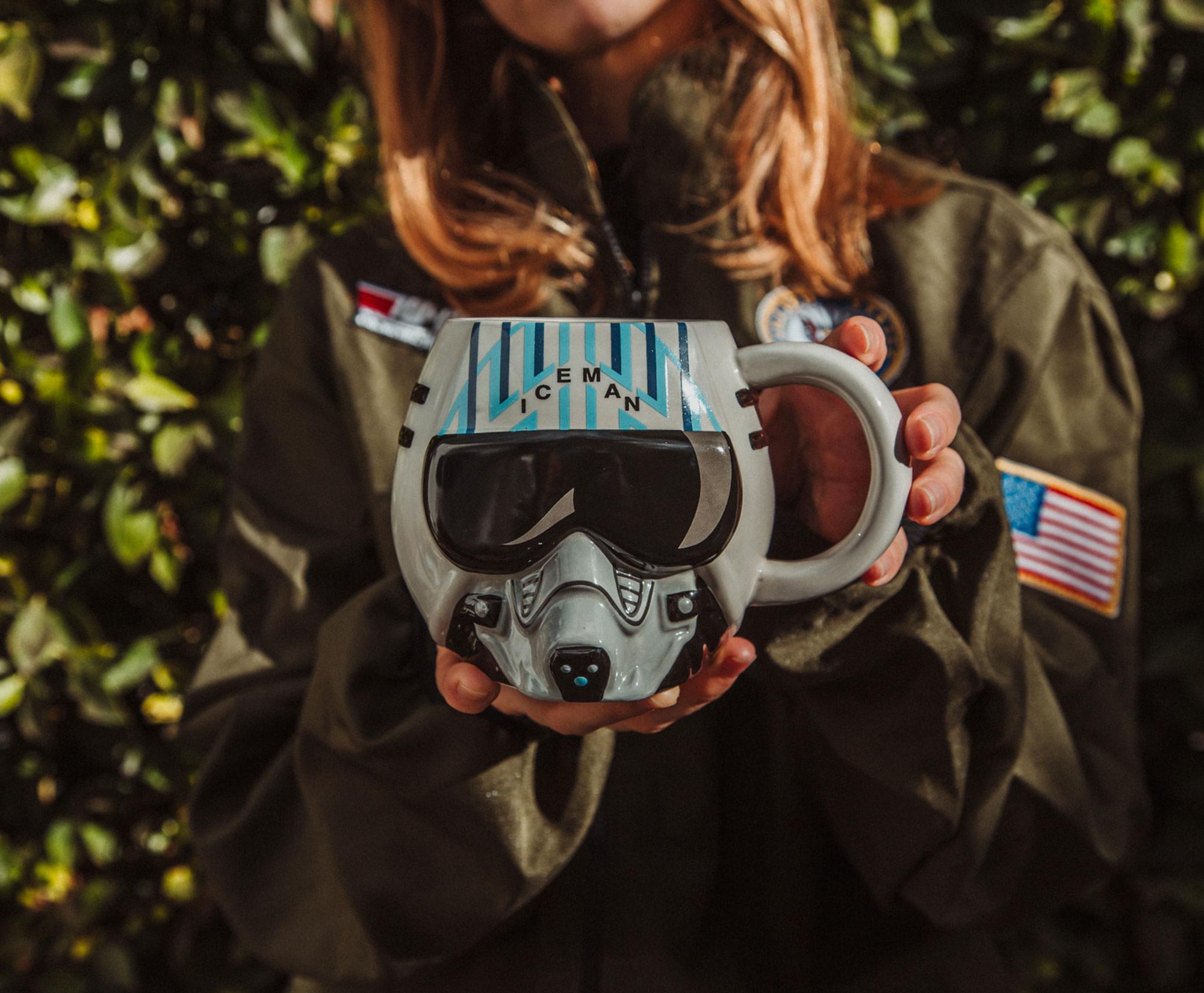 Top Gun: Maverick Iceman Helmet Sculpted Ceramic Mug | Holds 20 Ounces