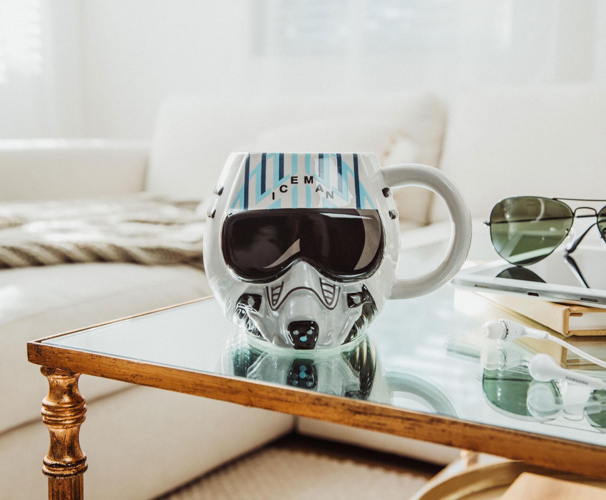 Top Gun: Maverick Iceman Helmet Sculpted Ceramic Mug | Holds 20 Ounces