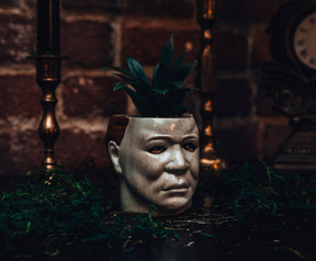 Halloween Michael Myers 3-Inch Ceramic Mini Planter With Artificial Succulent
