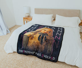 M3GAN "Friendship Has Evolved" Raschel Throw Blanket | 45 x 60 Inches