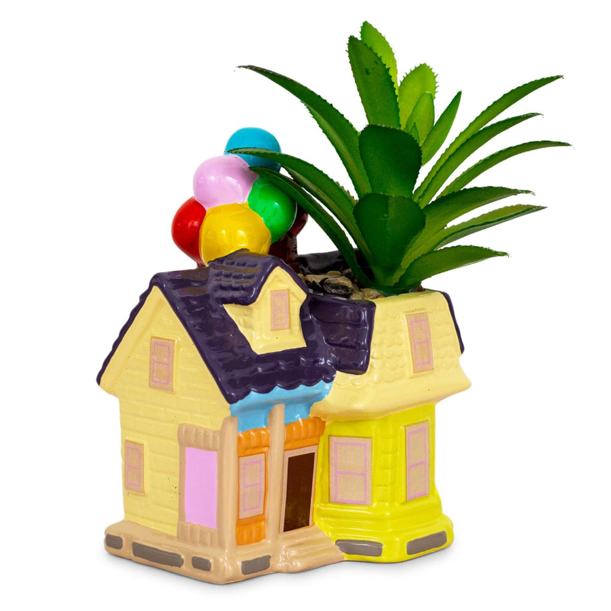 disney up succulent Disney and Pixar Up House 5" Ceramic Mini Planter with Artificial Succulent