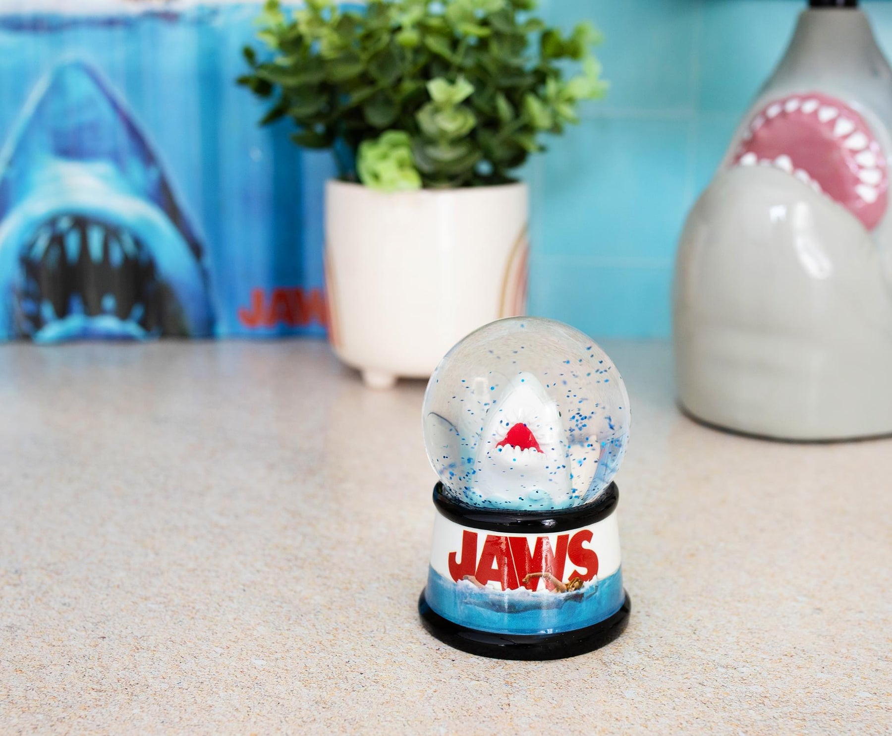 JAWS Light-Up Mini Snow Globe | 3 Inches Tall