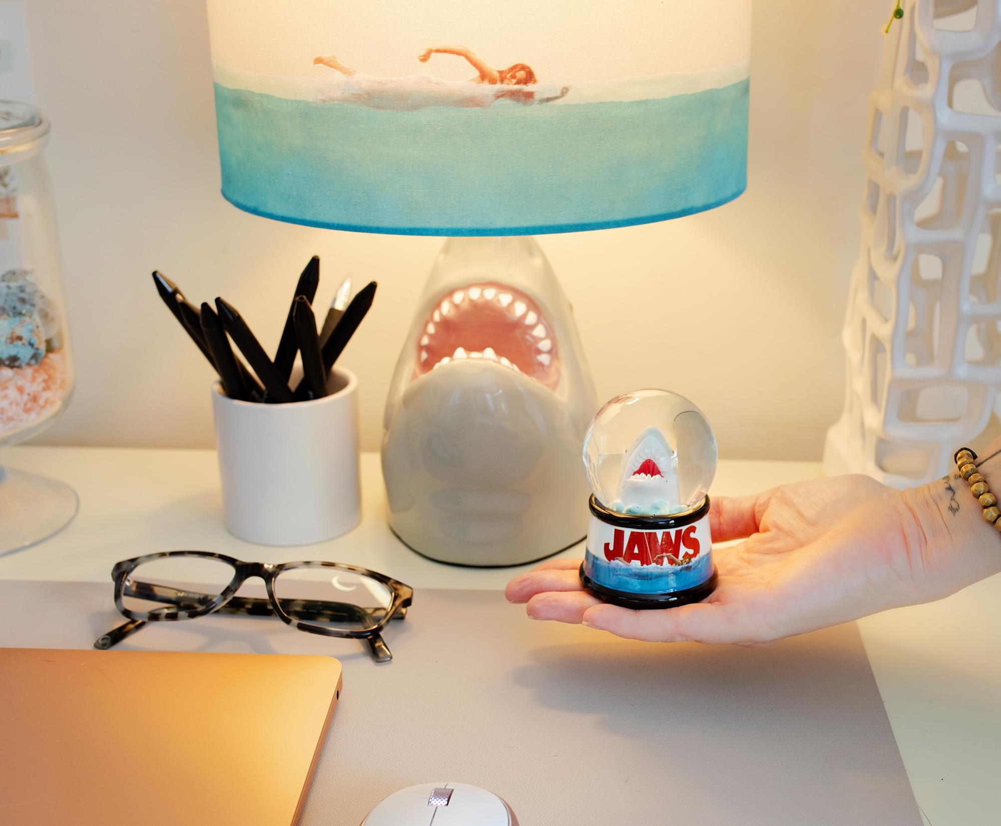 JAWS Light-Up Mini Snow Globe | 3 Inches Tall