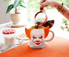 IT Pennywise 3D Sculpted Ceramic Mug | Holds 21 Ounces