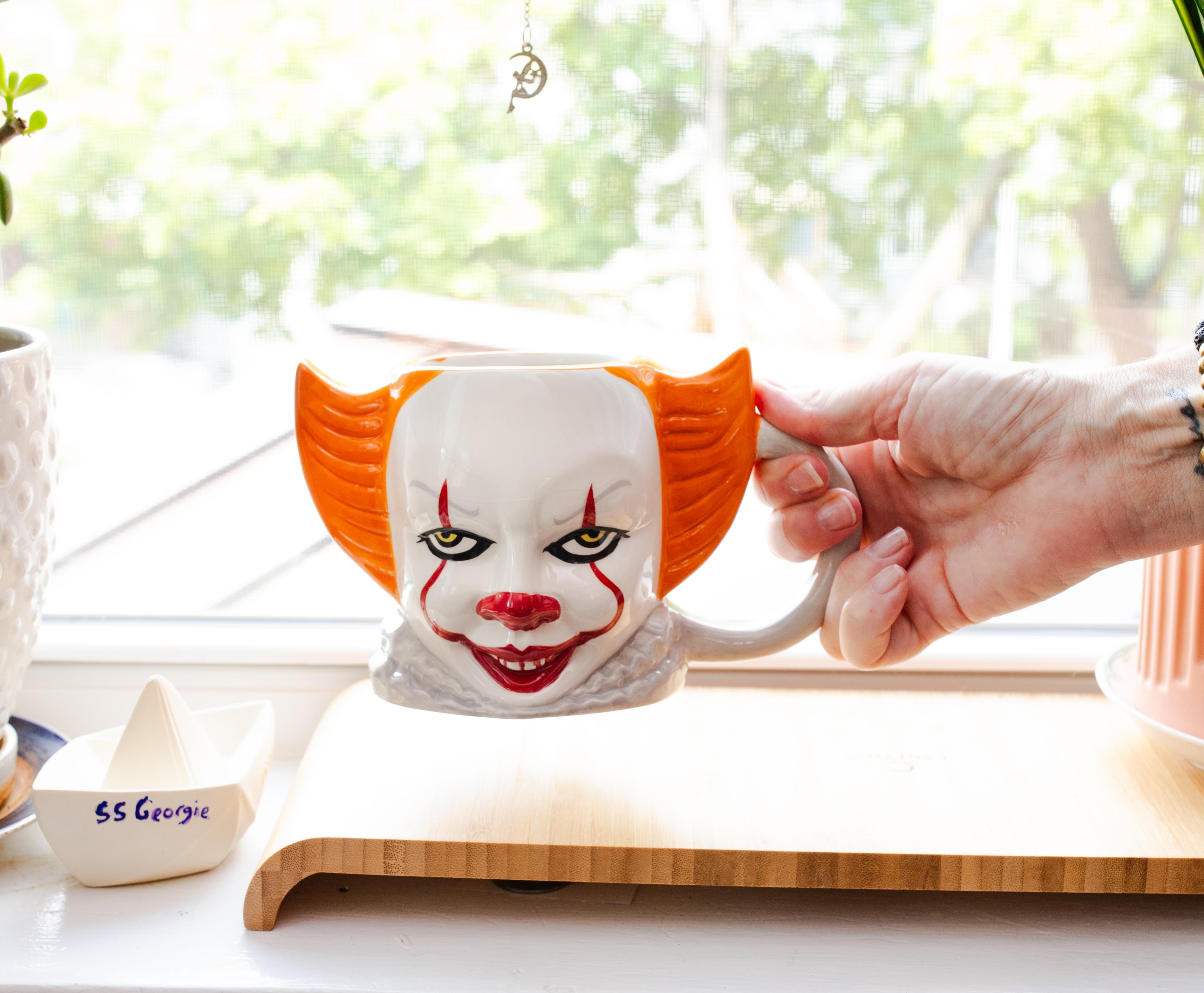 IT Pennywise 3D Sculpted Ceramic Mug | Holds 21 Ounces