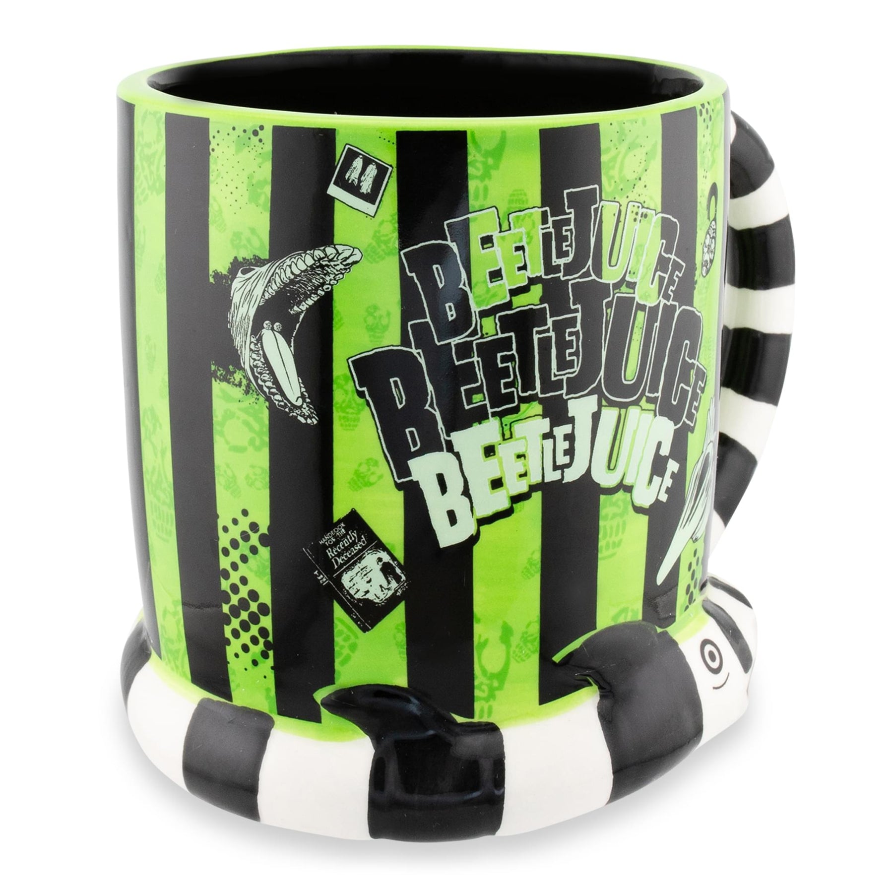 Beetlejuice 3D Sandworm Ceramic Mug With Sculpted Handle | Holds 24 Ounces