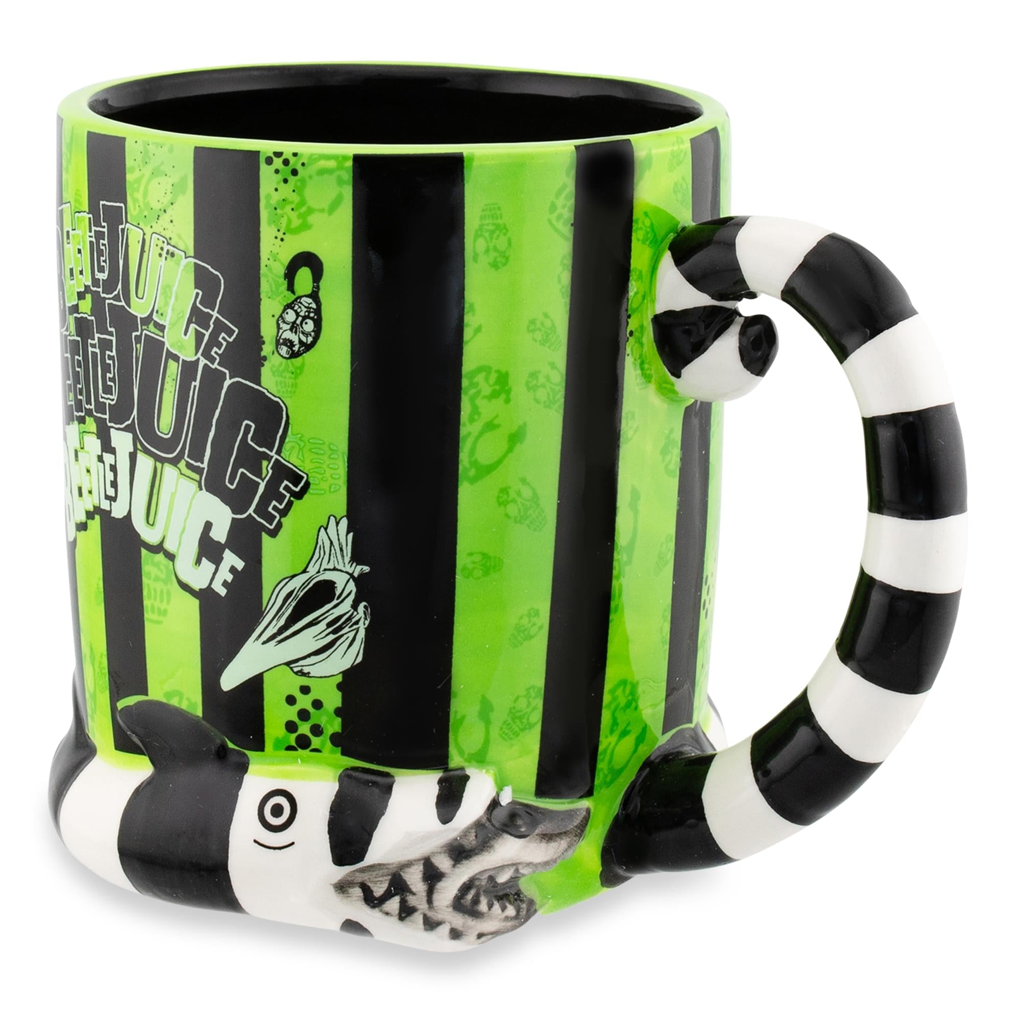 Beetlejuice 3D Sandworm Ceramic Mug With Sculpted Handle | Holds 24 Ounces