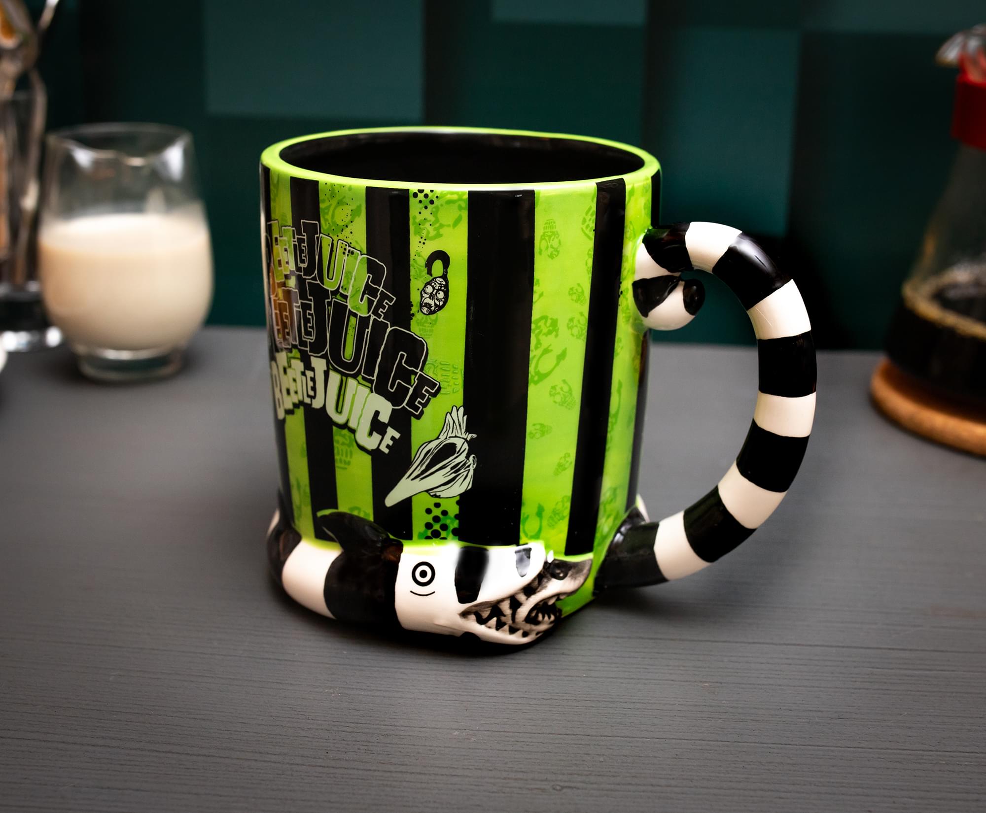 Beetlejuice 3D Sandworm Ceramic Mug With Sculpted Handle | Holds 24 Ounces
