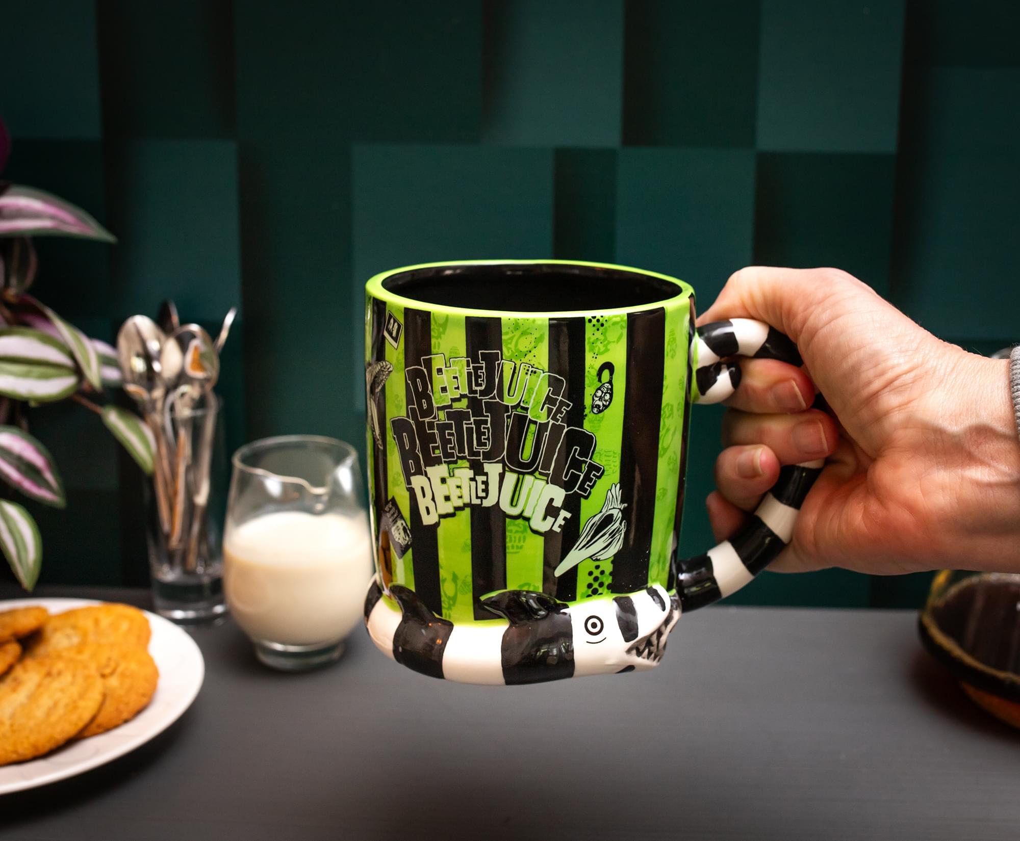 Beetlejuice 3D Sandworm Ceramic Mug With Sculpted Handle | Holds 24 Ounces