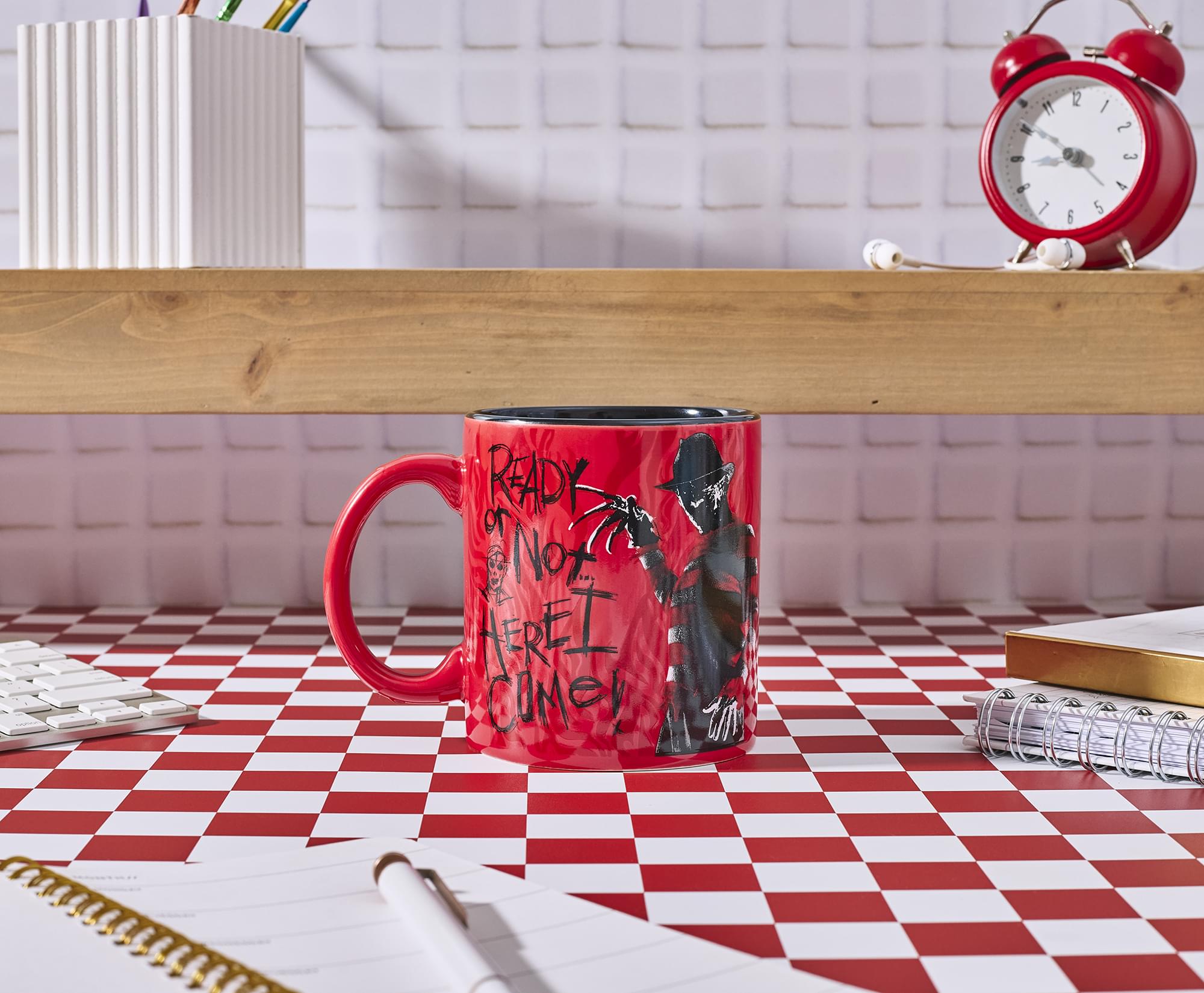 A Nightmare On Elm Street Freddy Krueger "Ready Or Not" Ceramic Mug | Holds 20 Ounces