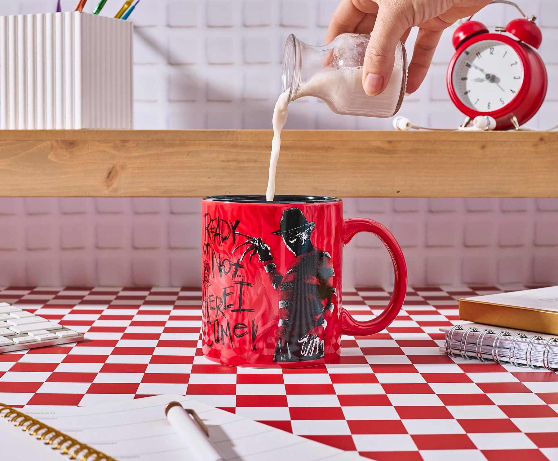 A Nightmare On Elm Street Freddy Krueger "Ready Or Not" Ceramic Mug | Holds 20 Ounces