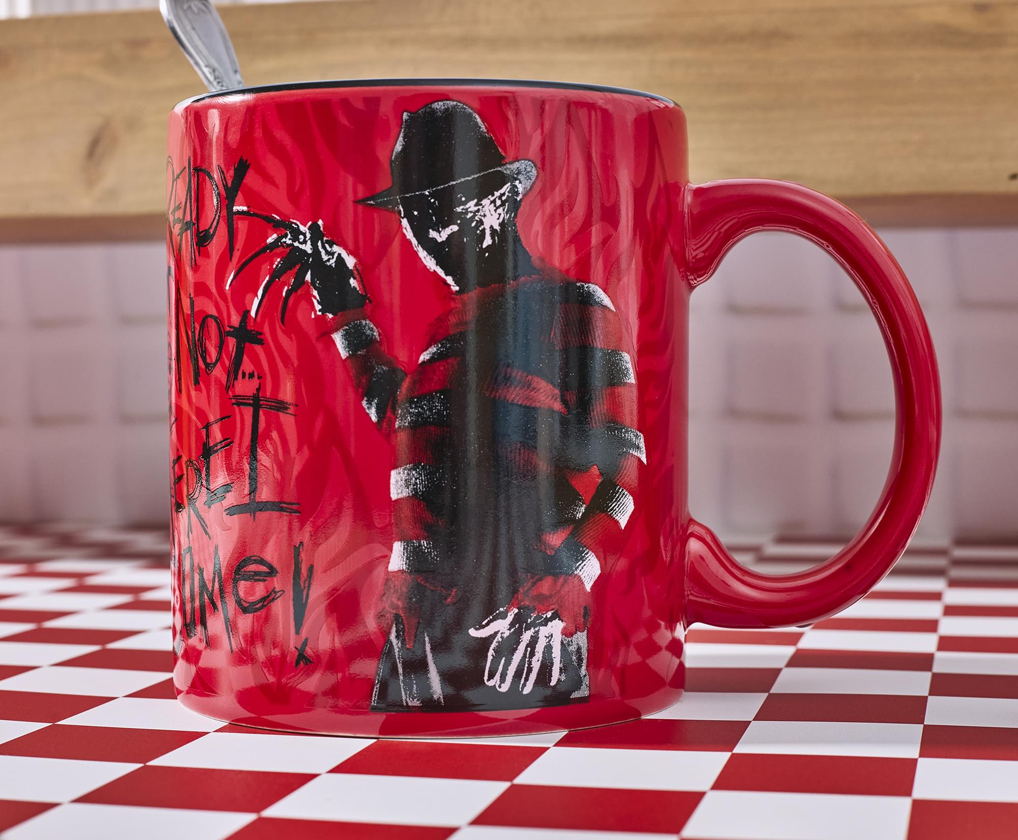 A Nightmare On Elm Street Freddy Krueger "Ready Or Not" Ceramic Mug | Holds 20 Ounces