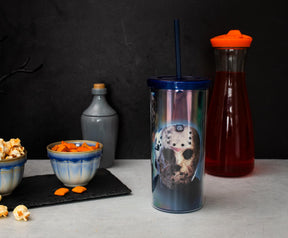 Friday The 13th Jason Carnival Cup With Lid and Straw | Holds 20 Ounces