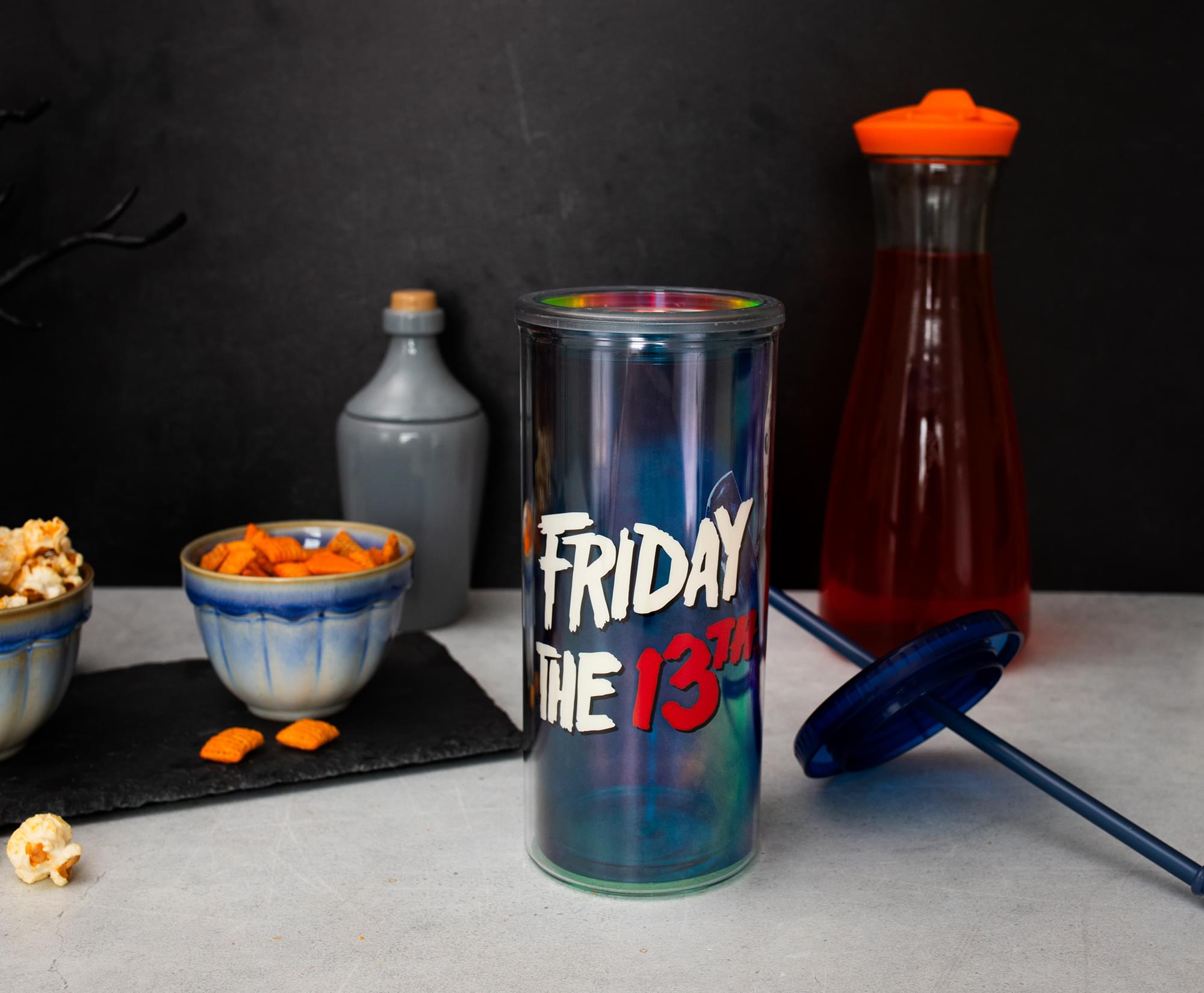 Friday The 13th Jason Carnival Cup With Lid and Straw | Holds 20 Ounces