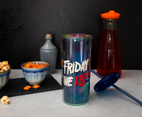 Friday The 13th Jason Carnival Cup With Lid and Straw | Holds 20 Ounces