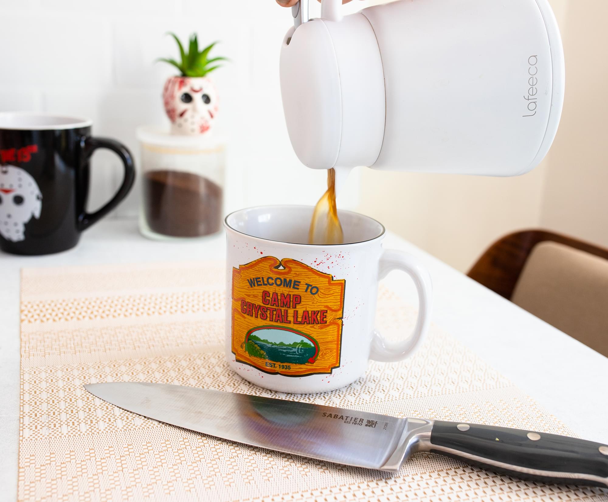 Friday the 13th Welcome To Camp Crystal Lake Ceramic Camper Mug | 20 Ounces