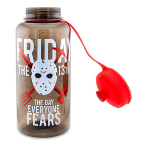 Friday The 13th "The Day Everyone Fears" Water Bottle | Holds 34 Ounces