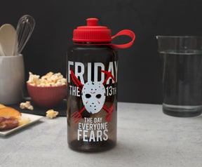 Friday The 13th "The Day Everyone Fears" Water Bottle | Holds 34 Ounces