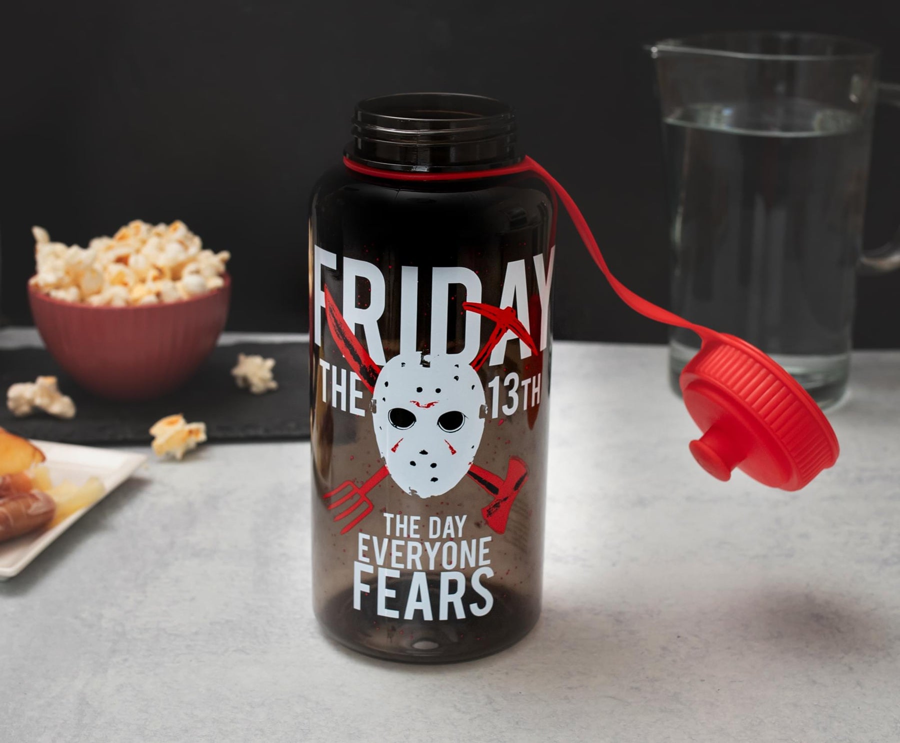 Friday The 13th "The Day Everyone Fears" Water Bottle | Holds 34 Ounces