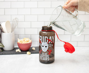 Friday The 13th "The Day Everyone Fears" Water Bottle | Holds 34 Ounces