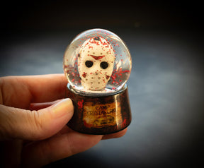 Friday The 13th Jason Voorhees Camp Crystal Lake Mini Snow Globe | 2 Inches Tall