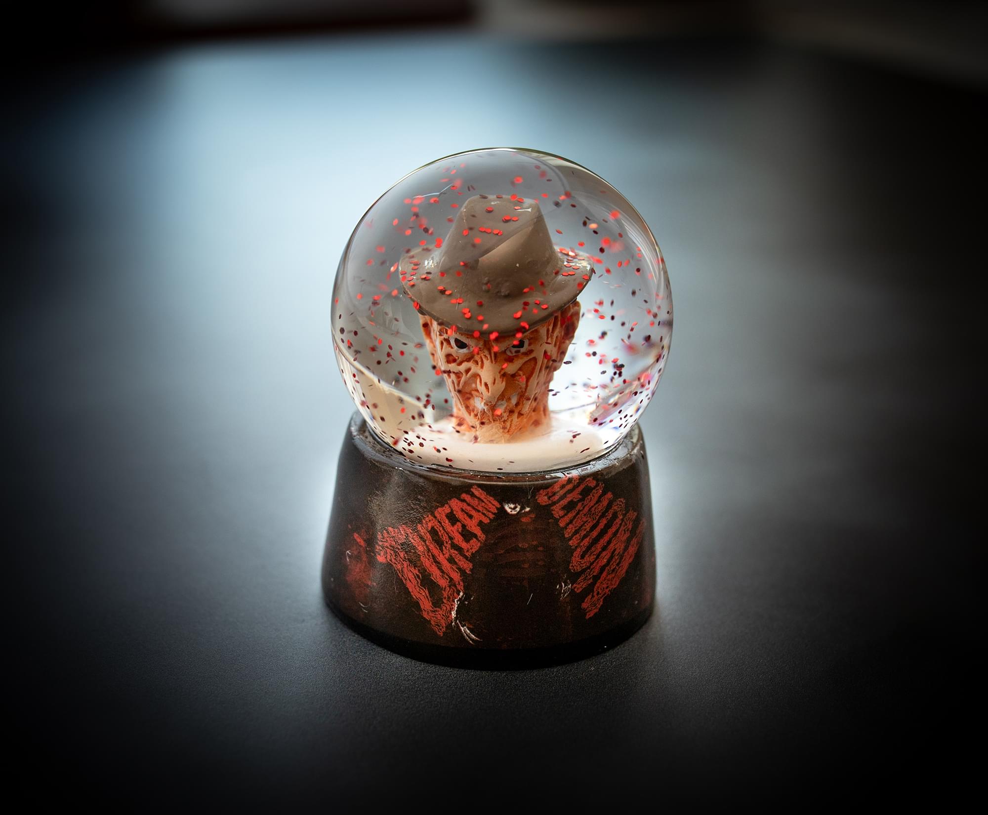 A Nightmare On Elm Street Freddy Krueger Mini Snow Globe | 2 Inches Tall