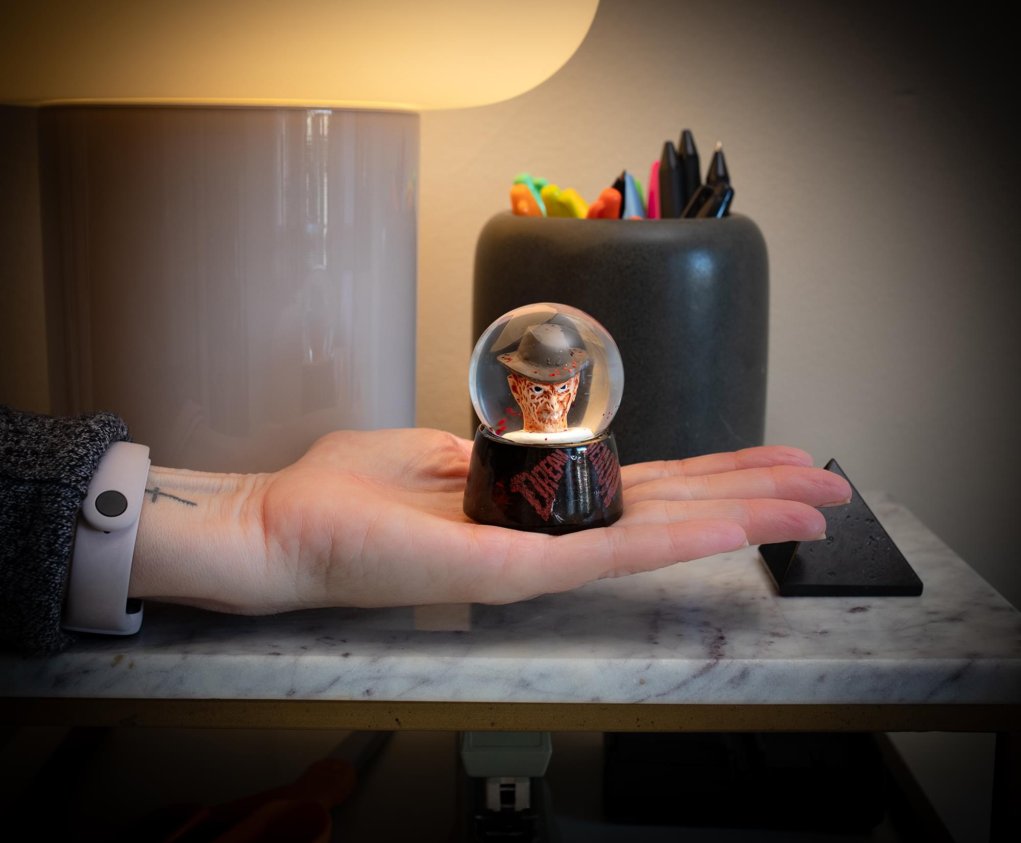 A Nightmare On Elm Street Freddy Krueger Mini Snow Globe | 2 Inches Tall