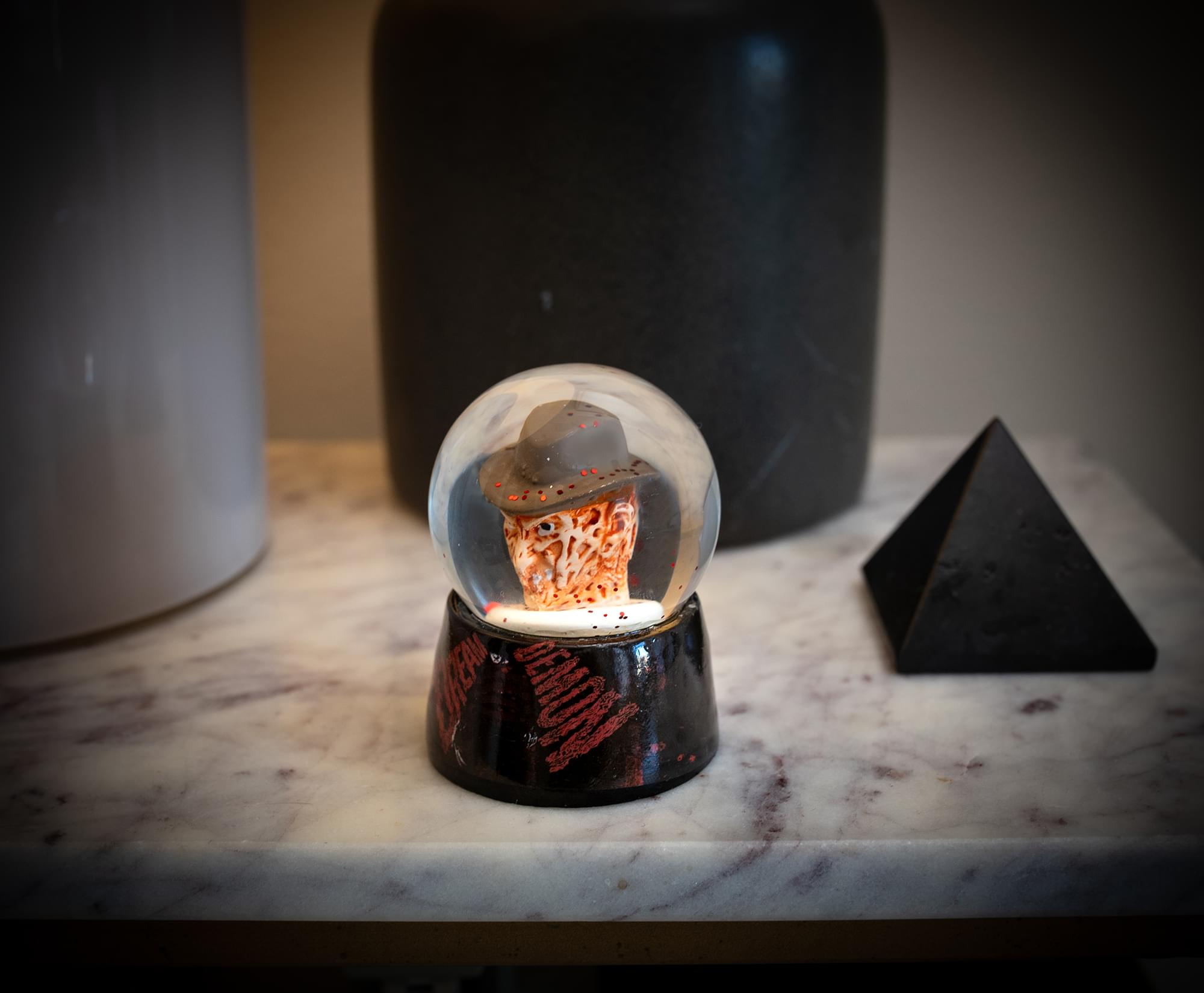 A Nightmare On Elm Street Freddy Krueger Mini Snow Globe | 2 Inches Tall
